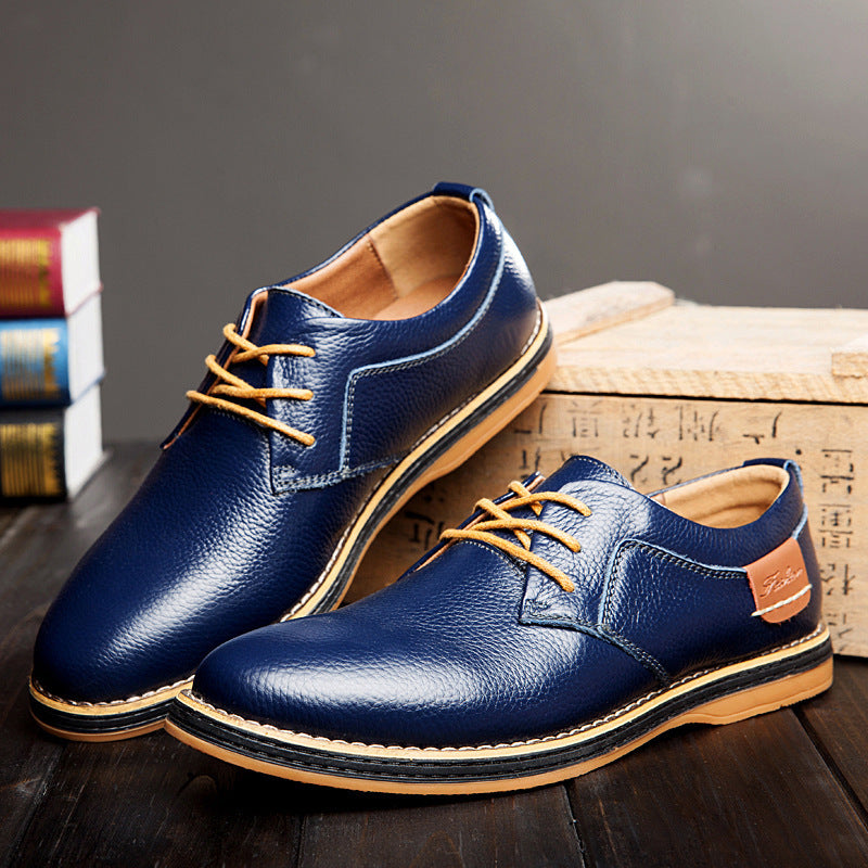 Rippled Leather Leu Oxfords