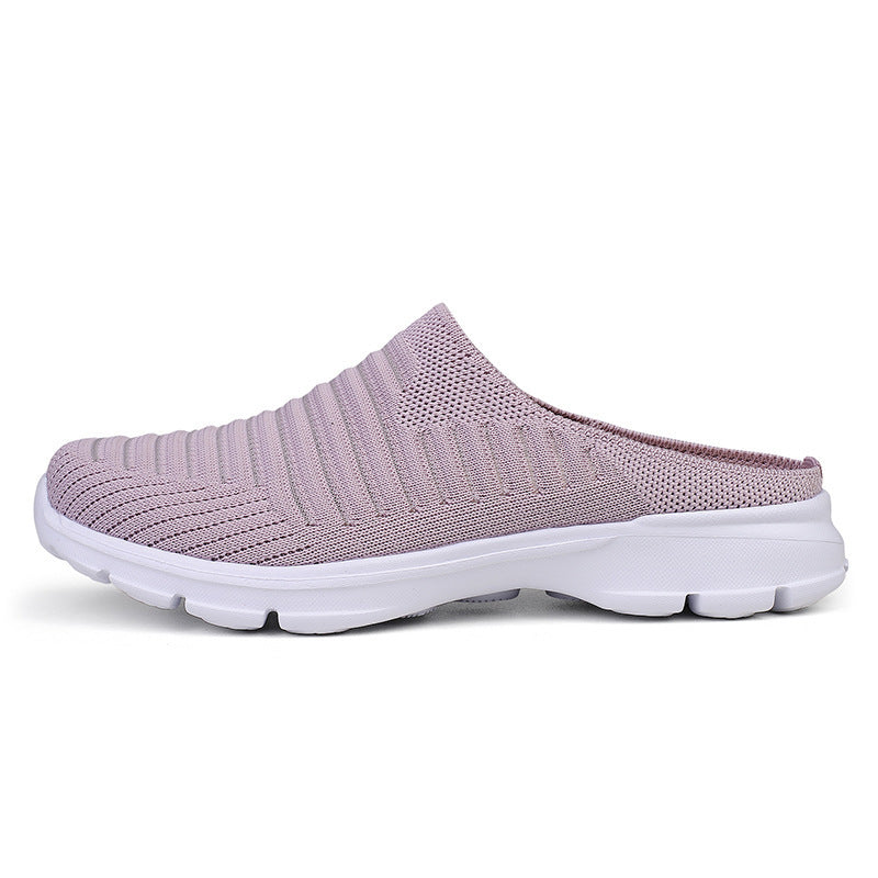 Summer Women's Sports Slippers Fly Woven Mesh Breathable