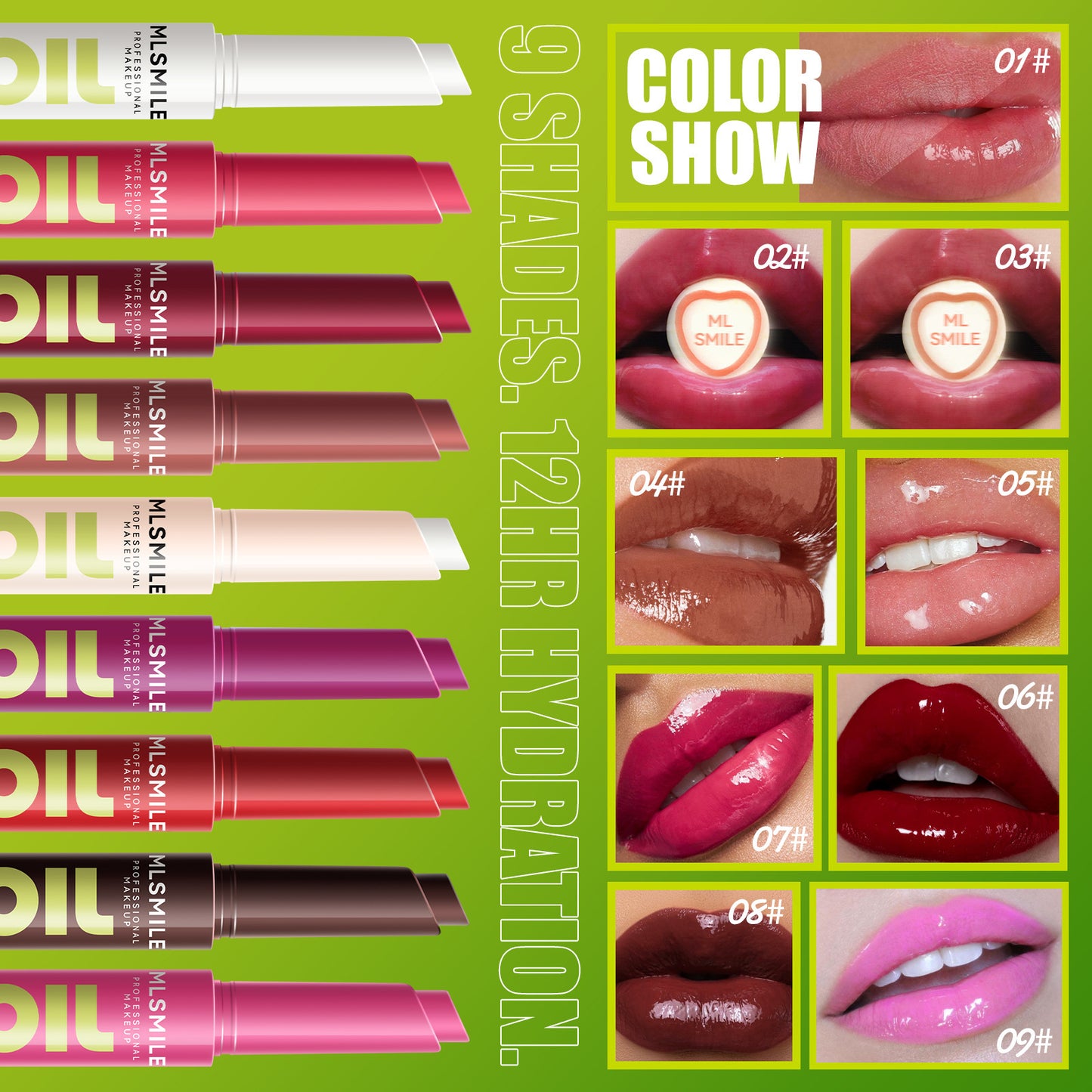 Makeup 9 Color Press Lipstick Solid Lipstick