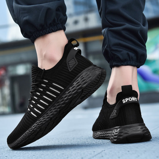 Sneakers flying woven mesh casual running shoes