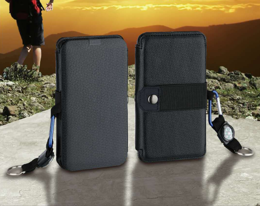 Outdoor 8W folding solar charger Direct charging collapsible solar package Off-road emergency mobile power supply