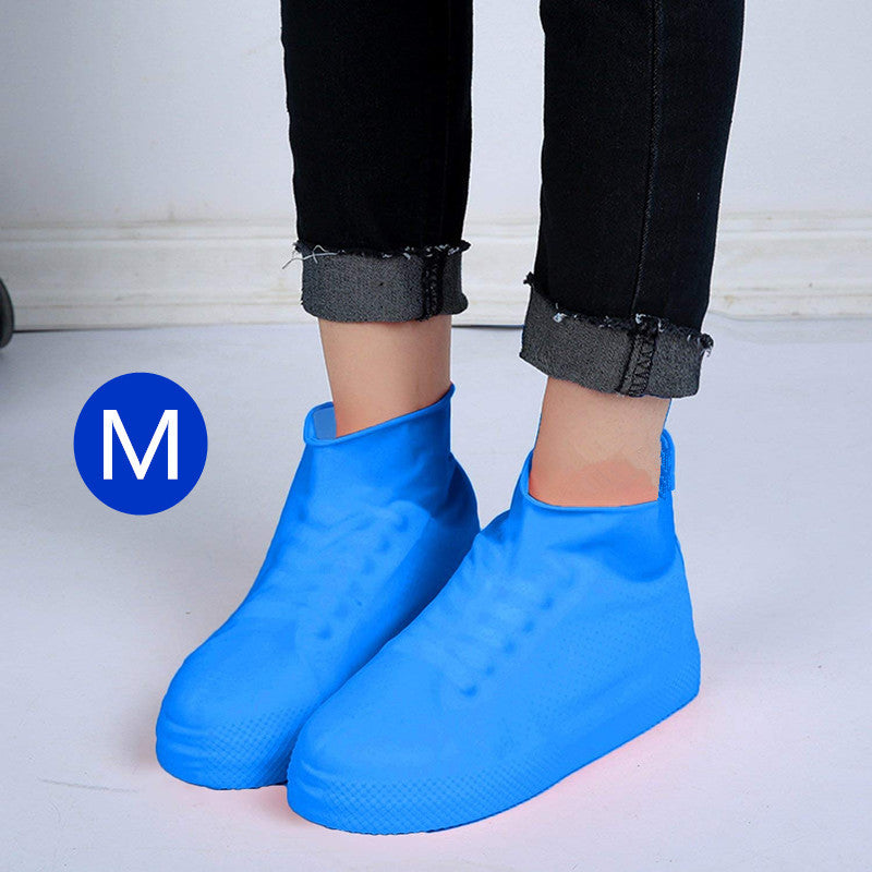 Men and women hiking slip wearable easy to carry silicone rain boots