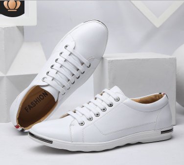 Men's large size casual shoes fashion breathable leather shoes with men's shoes