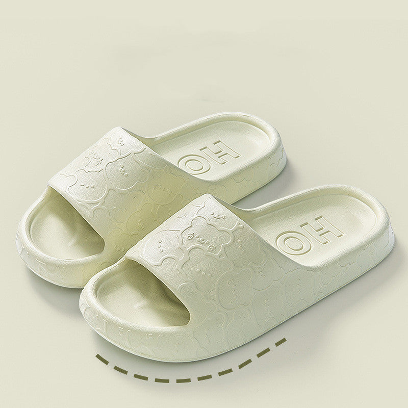 Unisex Household Bathroom Deodorant Outer Wear Thick Slippers