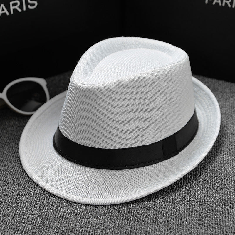 Solid color small hat jazz hat