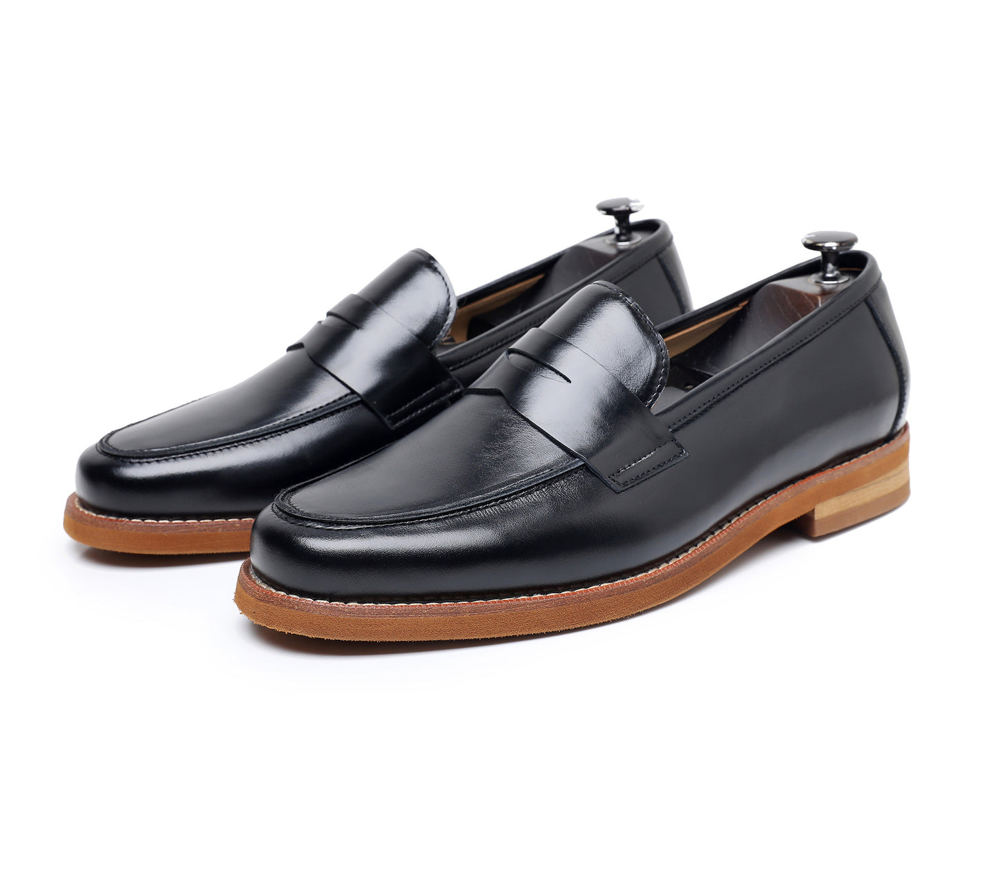 Men's Casual Round Toe British Leather Shoes