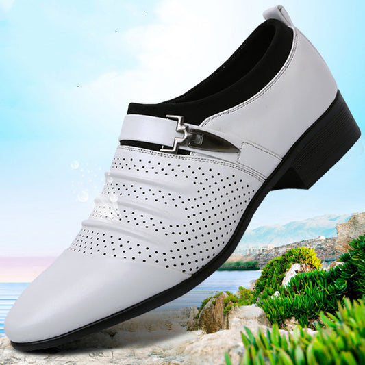 Men's Casual Business Hollowed-out Breathable Pointed Toe Sandals