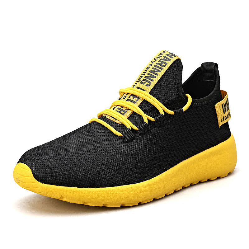 CrLightweight Single Shoes Flying Woven Breathable Running Shoes