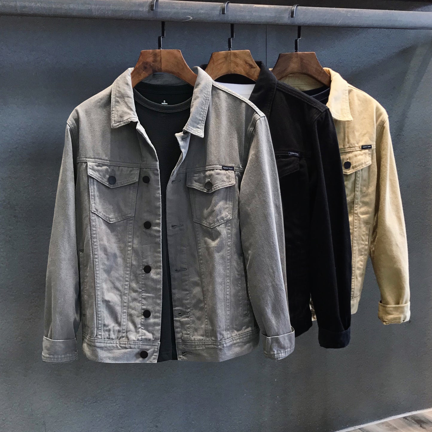 Korean Style Trendy Casual Tooling Denim Jacket Men