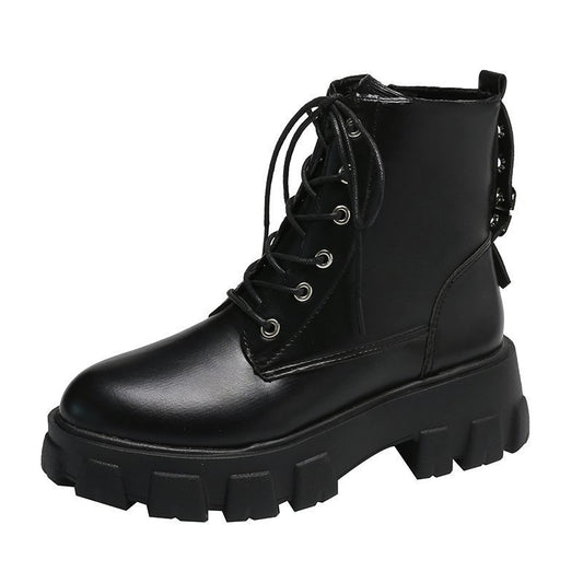 New Autumn And Winter Fashion Women's Shoes Handsome Locomotive Women's Boots