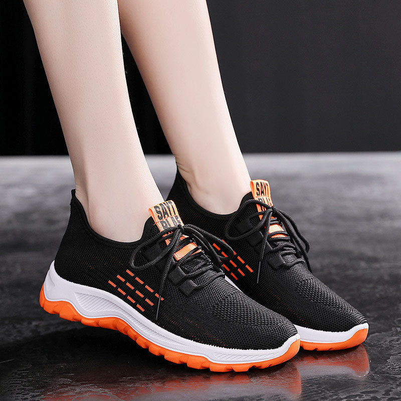 Spring Breathable Flying Woven Sports Shoes