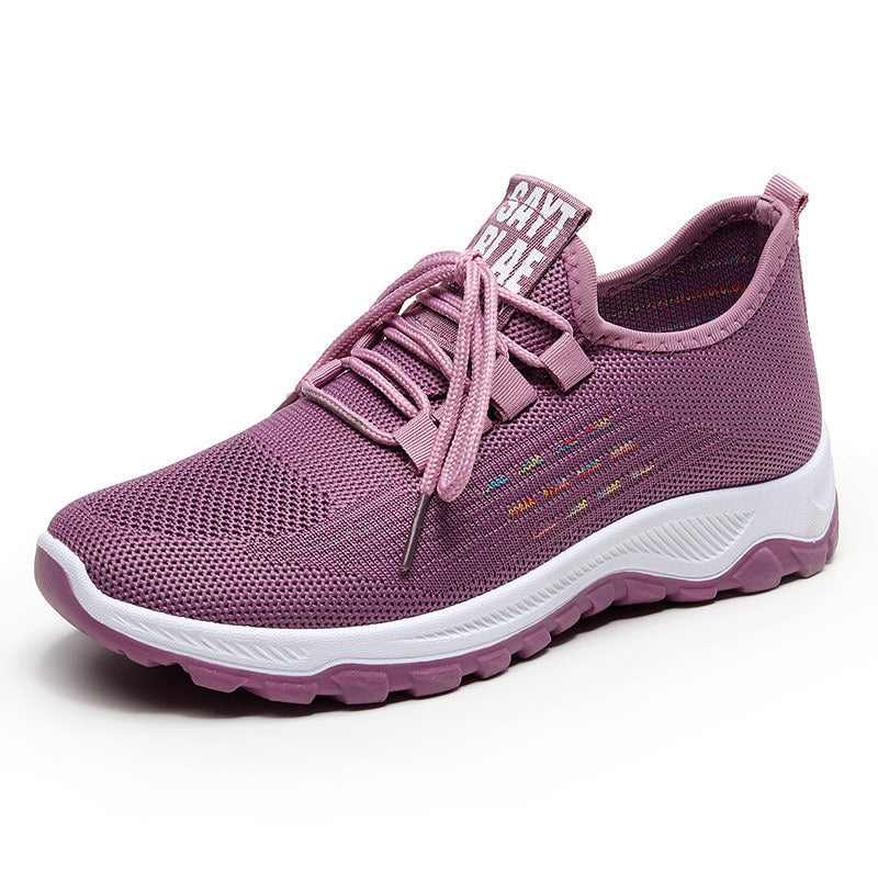 Spring Breathable Flying Woven Sports Shoes