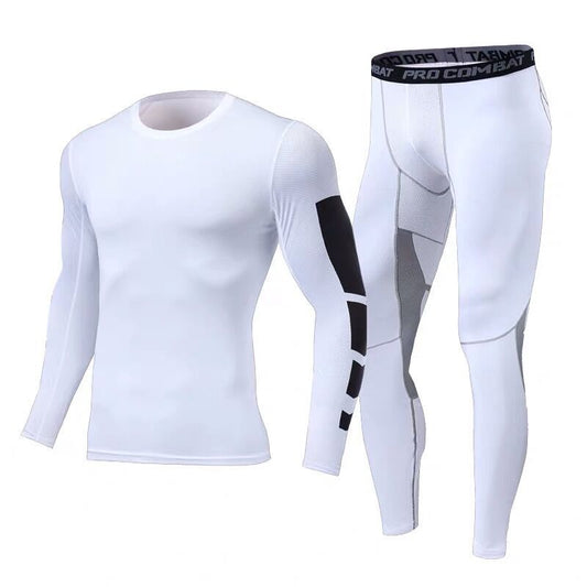 Men's Two-Piece Tights Long Sleeve Sports Suit