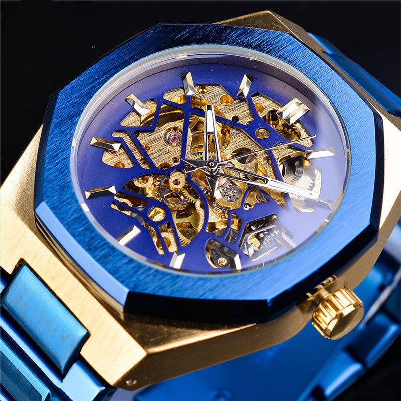 Fusini Automatic Mechanical Watch Hollow Mechanical Fashion Casual Europe And America