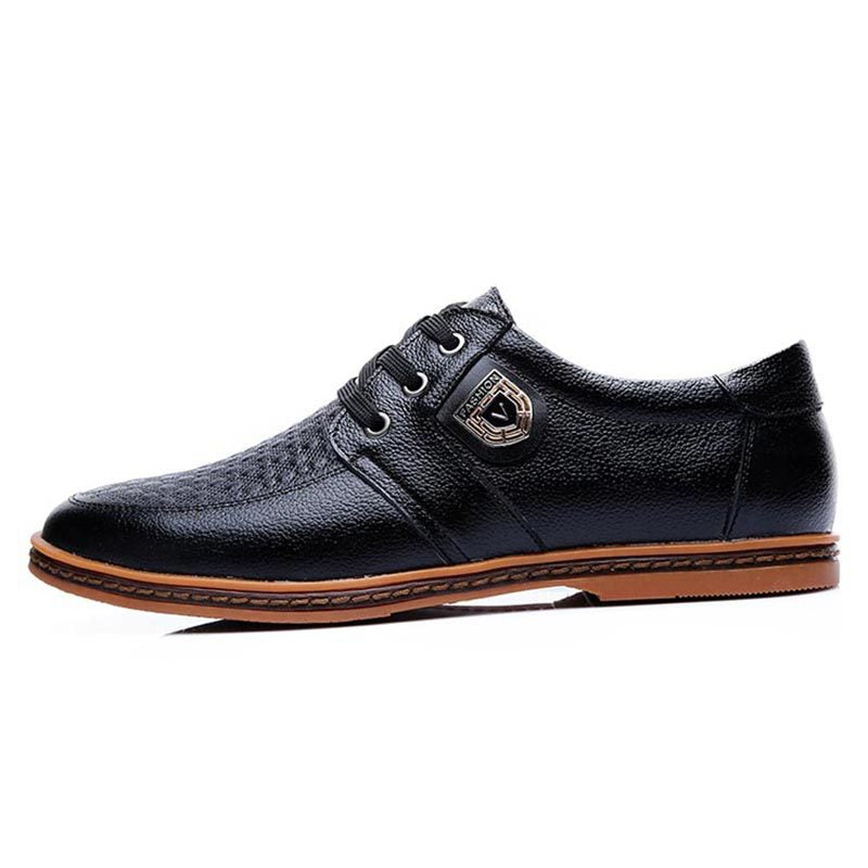 Men's Casual Leather Shoes Business Soft Sole Round Toe