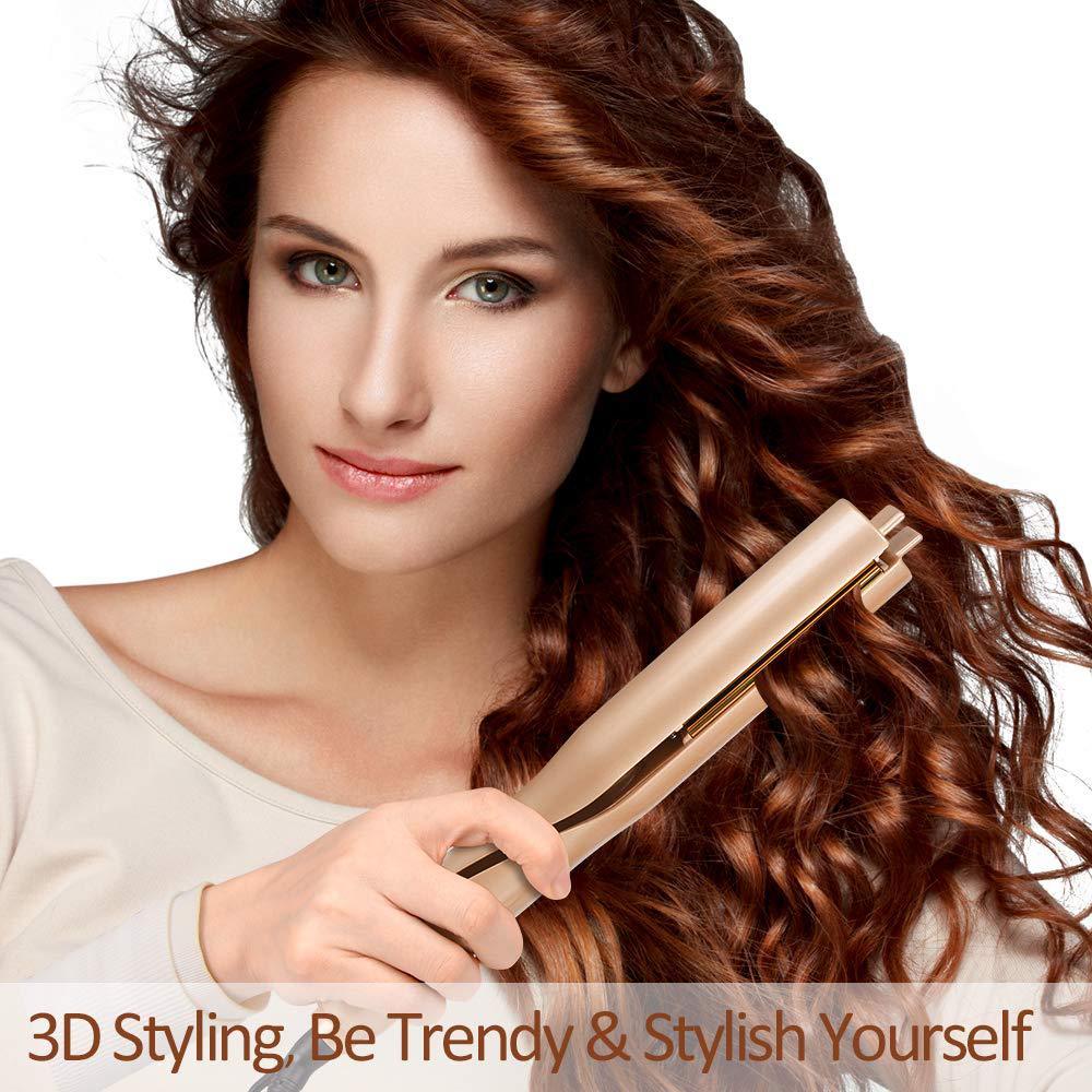 Hair Straightener, Electric Splint, Free Rotation, Big Wave Curling Iron, Straight Curl