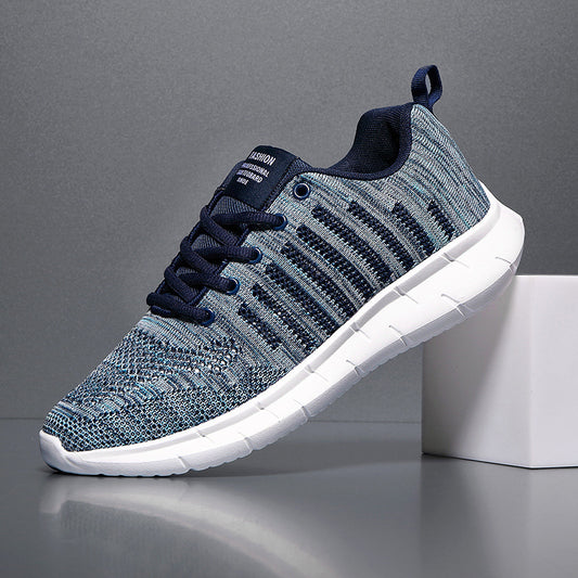 Breathable Fly Woven Mesh Sneakers Plus Size Men's Shoes