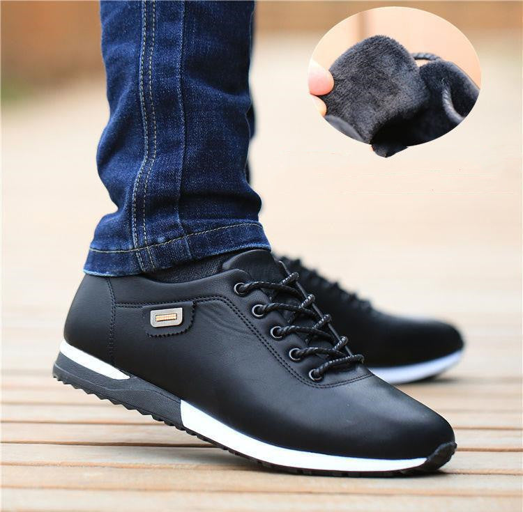 Men's Casual Leather Shoes Korean Youth Leather