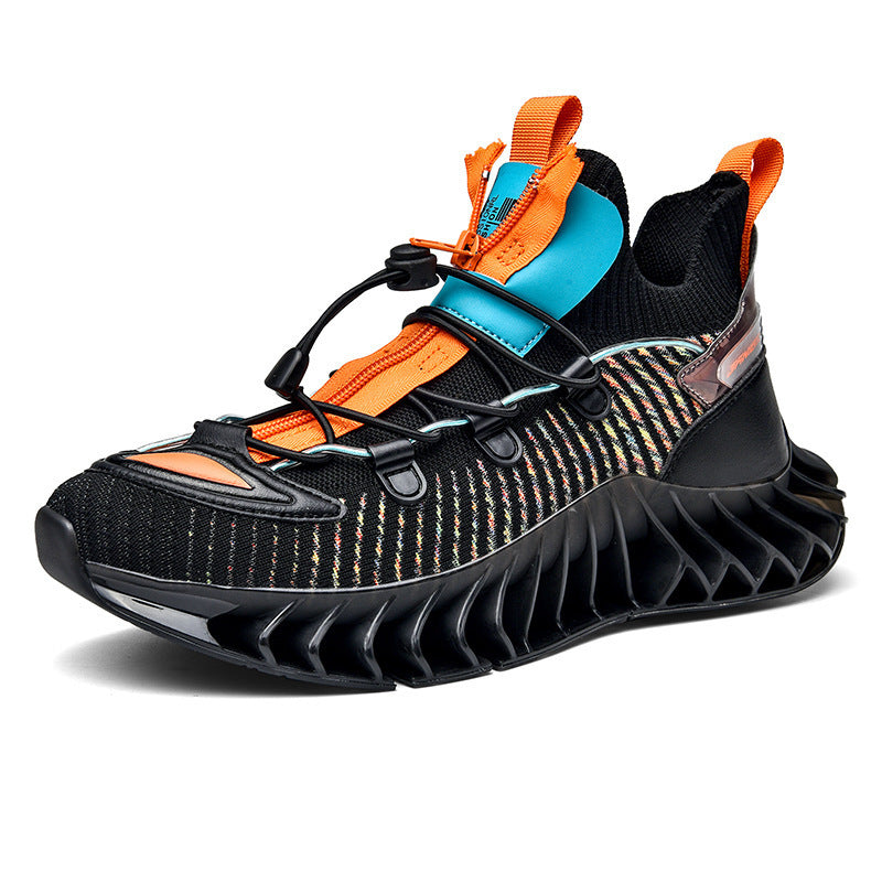 One Generation Blade Warrior Men's Shoes Spring New Running Shoes Flying Woven Sports Casual Shoes Men's Trendy Shoes