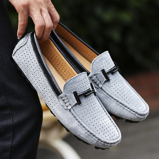 Breathable Men's Shoes Fashion Peas Shoes Men's Driving Shoes