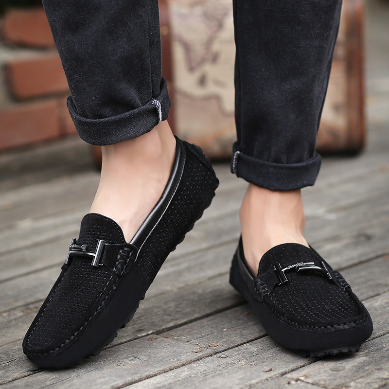 Breathable Men's Shoes Fashion Peas Shoes Men's Driving Shoes