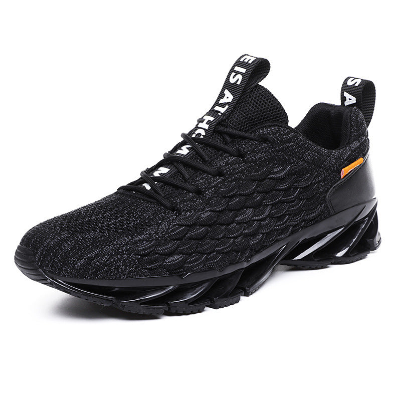 Dragon scale running shoes woven breathable