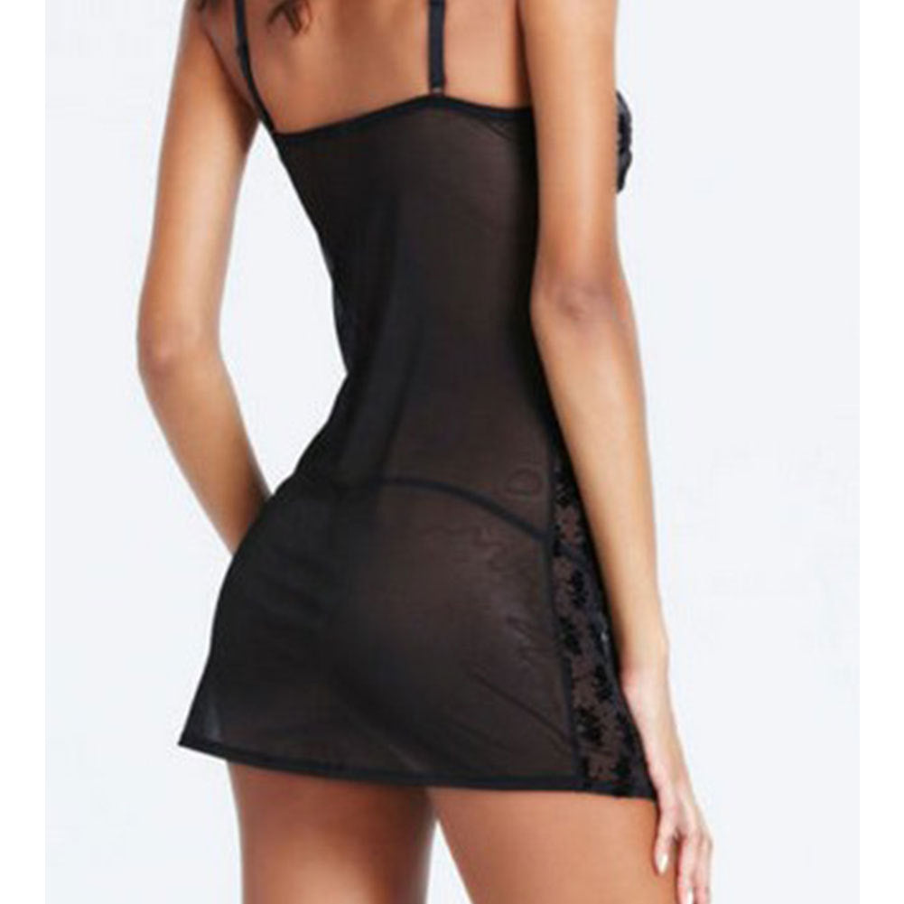 Rose Pattern Lingerie Lace Temptation Lingerie Product information: Fabric name: Mesh Main fabric composition: Spandex The content of the main fabric ingredient: 20 (%) Style: Sling skirt Applicable gender: female Style details: mesh Role Playing: Witch G