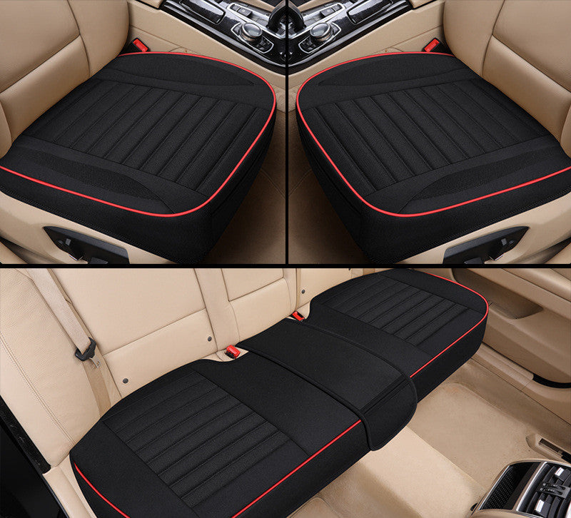 Car Seat Cover,Flax Cushion Seasons Universal Breathable For Most Four-Door Sedan&SUV Ultra-Luxury Car Seat Protection