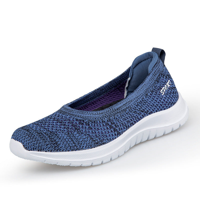 Flying Woven Mesh Shoes  Women'S Breathable Shoes  Pregnant Women'S Shoes  Walking  Dancing  Mother'S Casual Shoes