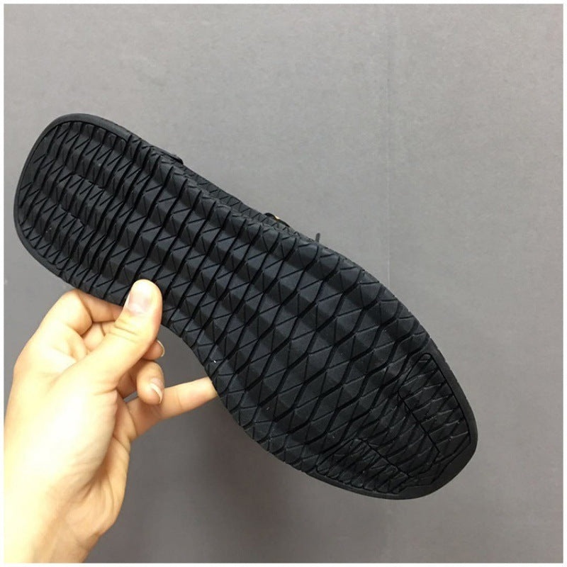 Fashion Trendy Shoes Flying Woven Casual Shoes Student Breathable Running Shoes