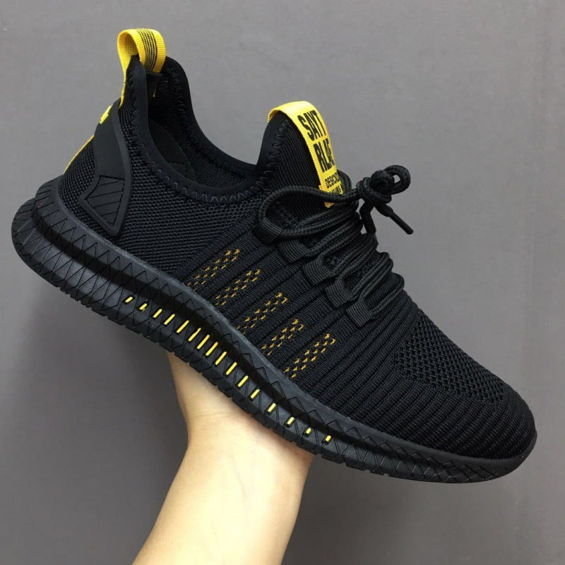 Fashion Trendy Shoes Flying Woven Casual Shoes Student Breathable Running Shoes