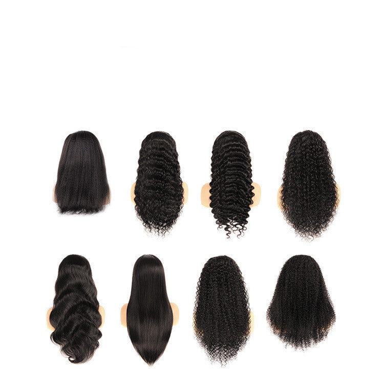 Real Hair Wigs Hair Bundles Wigs Europe And America 9A Straight Hair Curtain Straight Hair