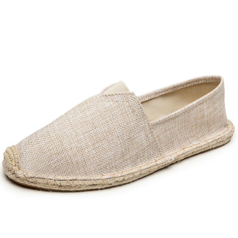 Fisherman Shoes With Hemp Rope Woven With Straw