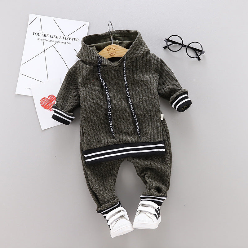 Autumn And Winter New Baby Knitted Sweater Suit