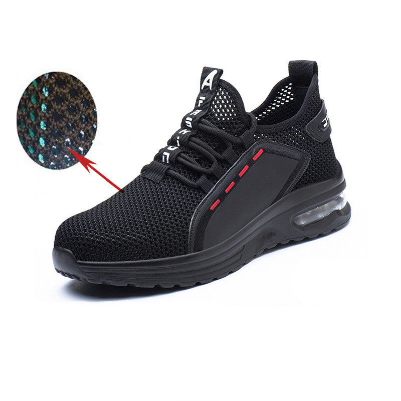 Flying Woven Anti-smashing And Anti-piercing Safety Shoes