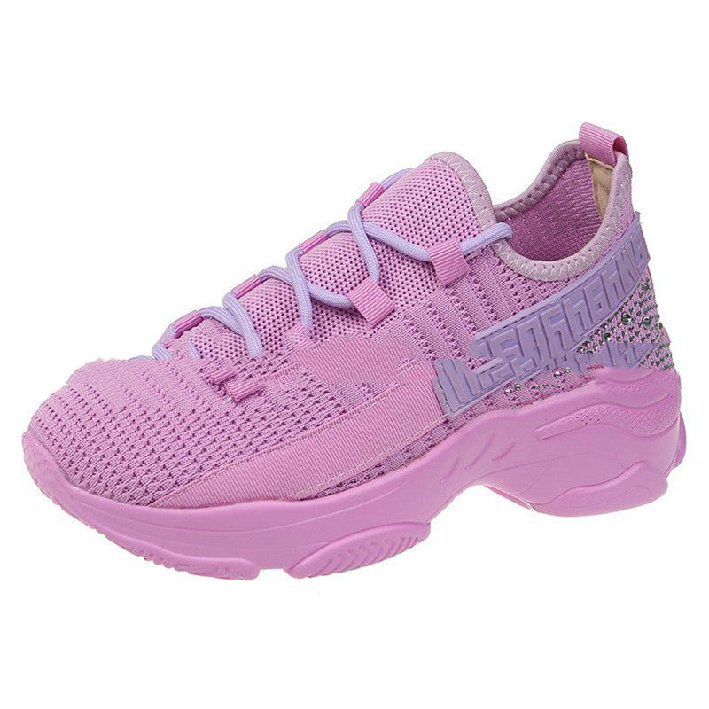 Flying Woven Shoes Women'S Women'S Shoes Casual Mesh Breathable Sports Running Shoes