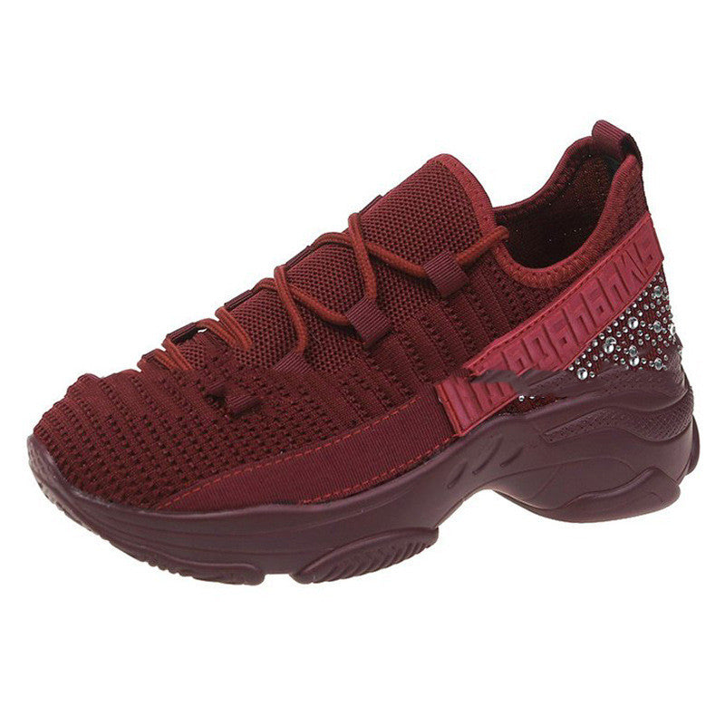 Flying Woven Shoes Women'S Women'S Shoes Casual Mesh Breathable Sports Running Shoes