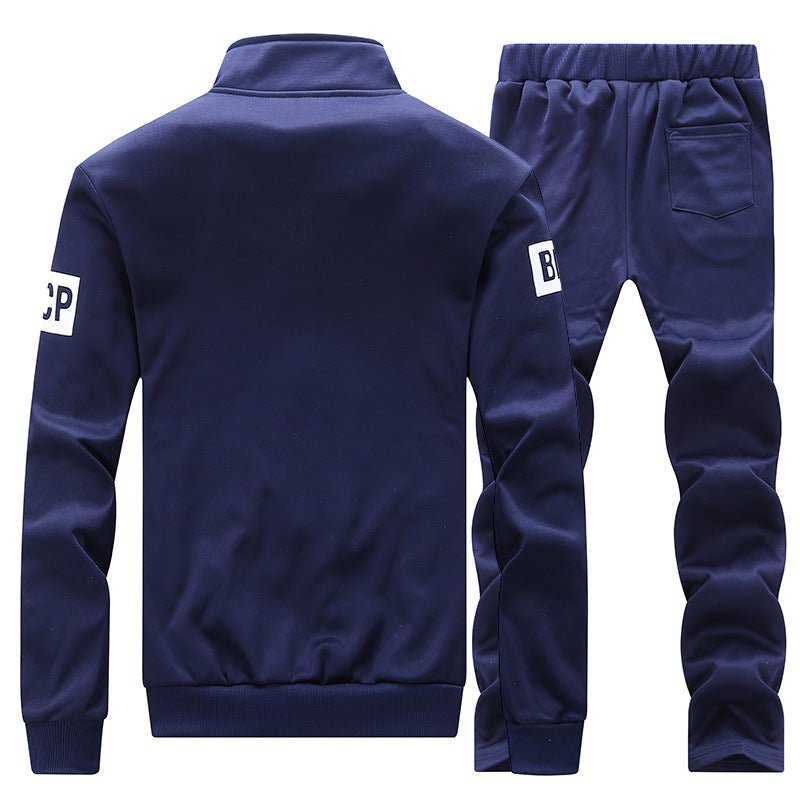 Chaqueta Chaqueta De Hombre Pantalones Casuales Traje Deportivo De Dos Piezas Jóvenes Estudiantes Primavera Y Otoño Suéter Nuevo