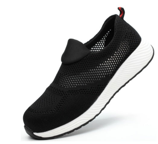 Mesh Fly Woven Anti-smashing Work Shoes