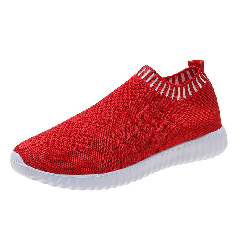 Flying Woven Breathable Light Sports Casual Shoes