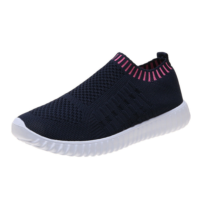 Flying Woven Breathable Light Sports Casual Shoes