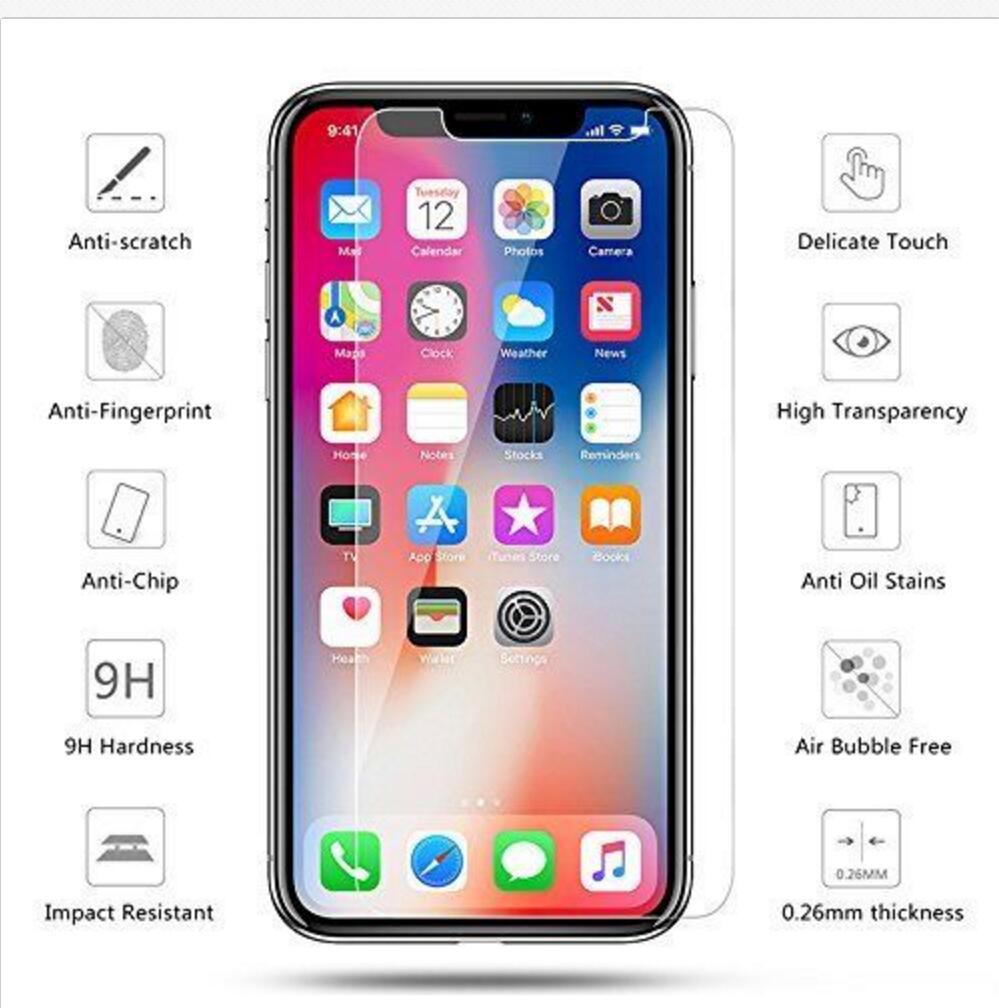 Compatible con Apple, para Iphone12 11 Xs Max 7 8 6 Protector de pantalla de vidrio templado