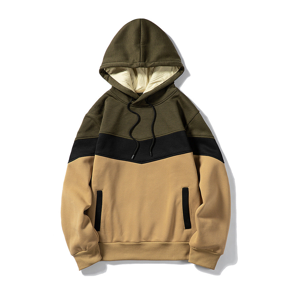 Men's color block hoodie sweatshirt