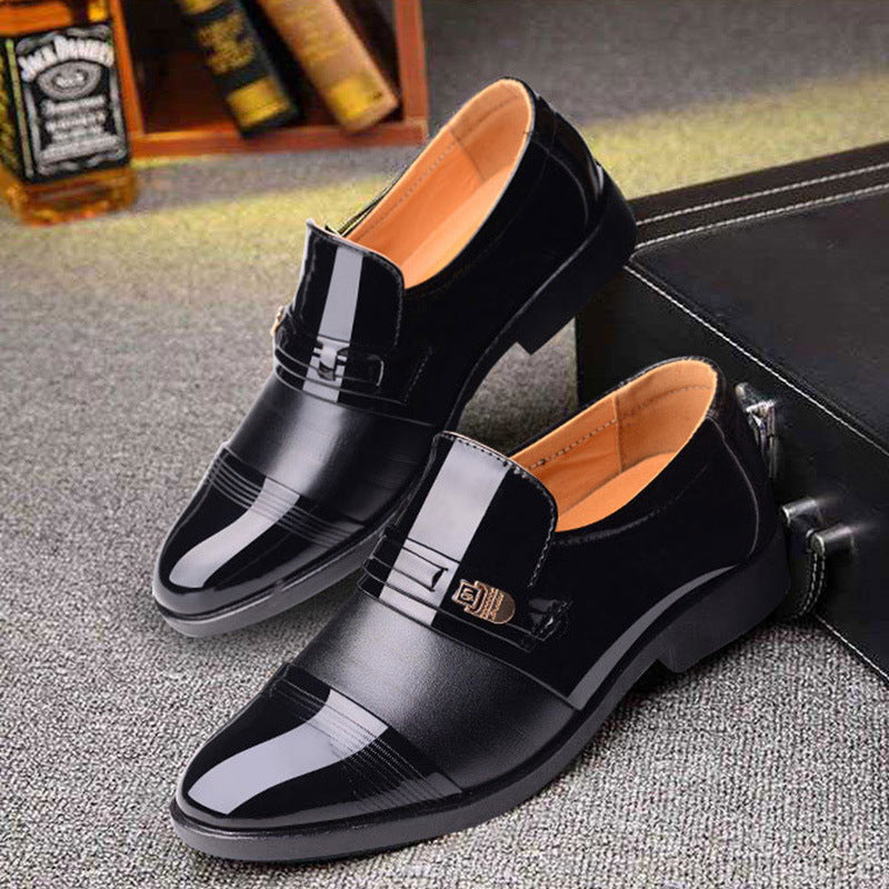 Men's business formal cutout leather shoes