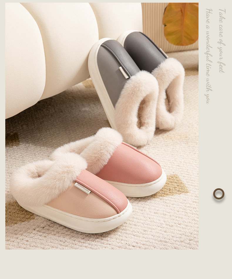 Women's Winter Indoor Non-slip Warm Cotton Slippers