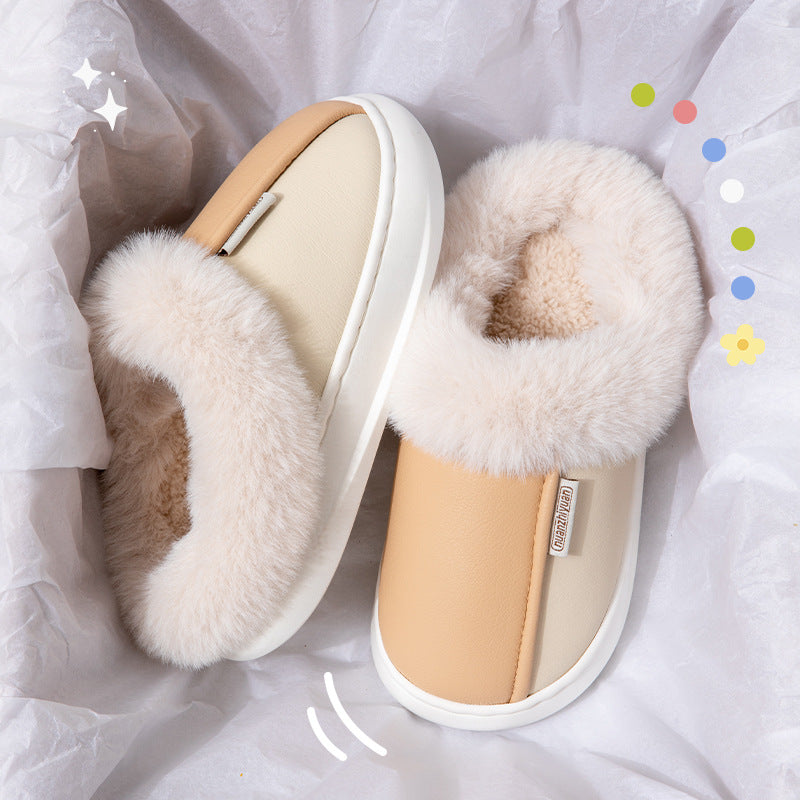 Women's Winter Indoor Non-slip Warm Cotton Slippers