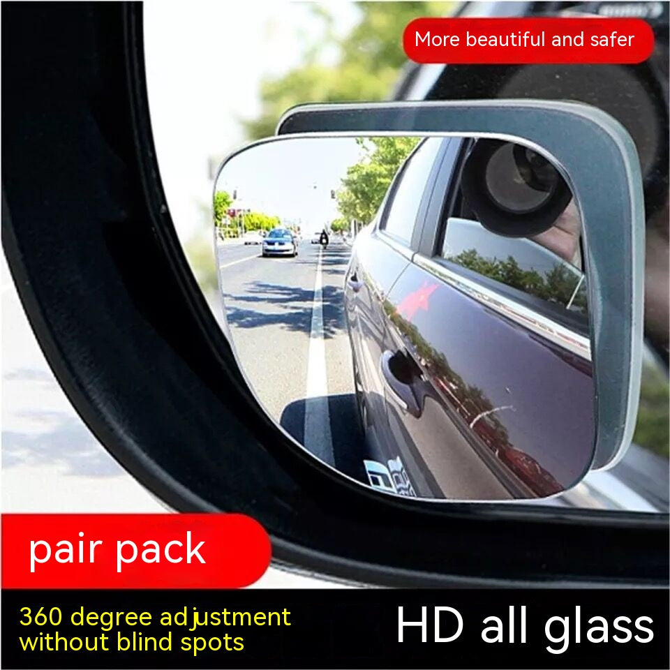 Car Rearview Mirror With No Edge Glass, Reverse Small Circular Mirror 360 Degrees