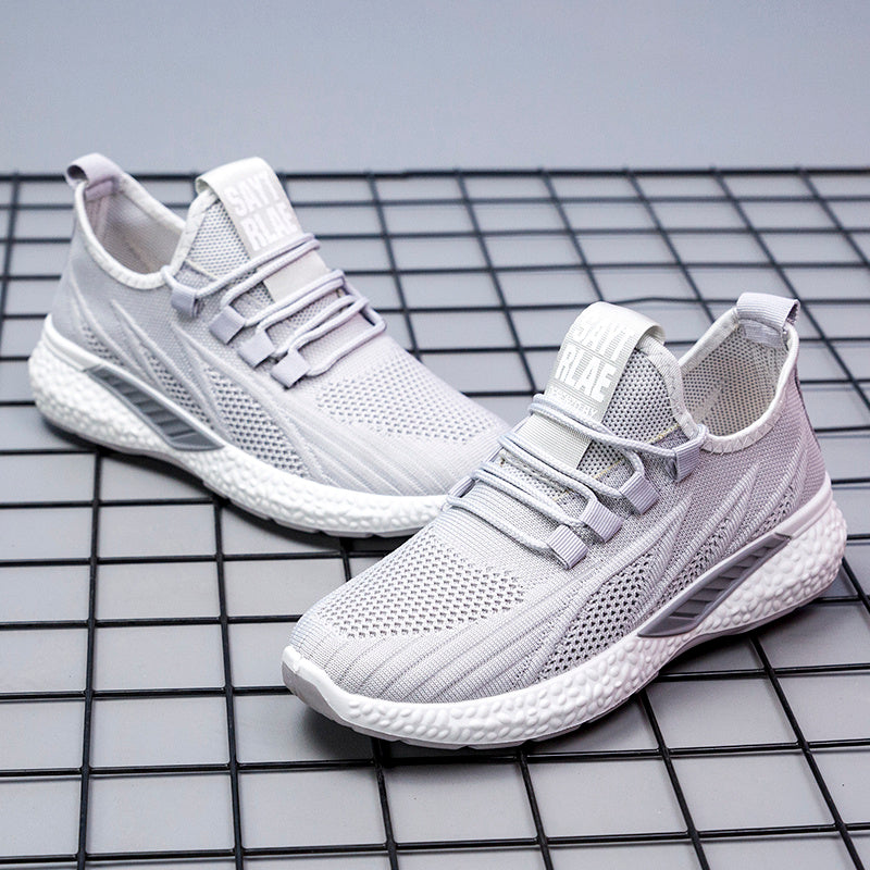 New Spring And Summer Sports Running Shoes Breathable Fly Woven Breathable Comfortable Non-slip Casual Fashion Men's Sneakers