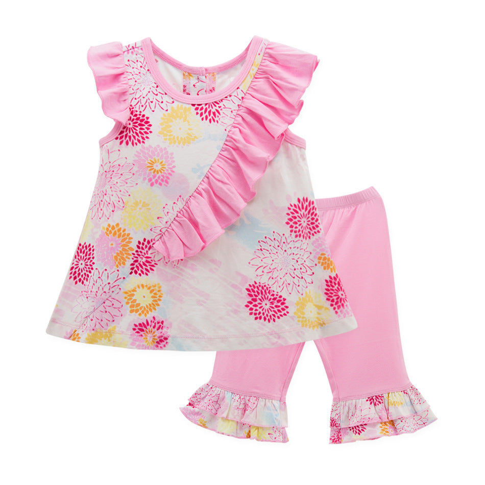 Summer Children's Clothing Bamboo Fiber Baby Clothing