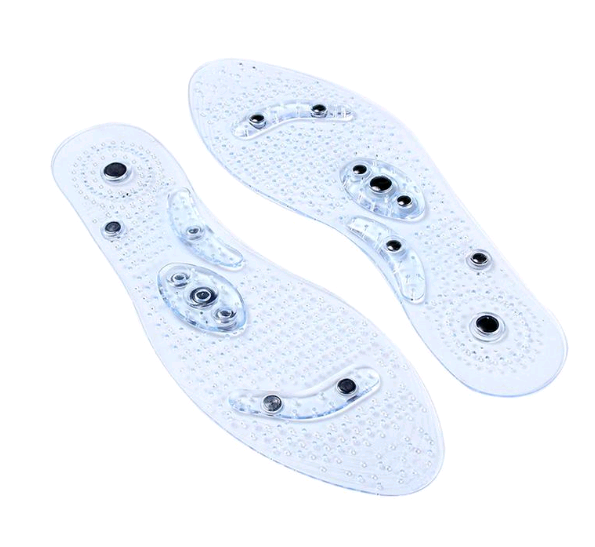 Magnet magnetic plus elastomer transparent silicone massage insole health massage insole magnetic therapy anti-fatigue